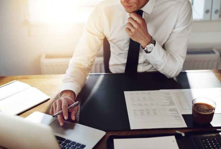 Business man working at office, Consultant lawyer concept office work