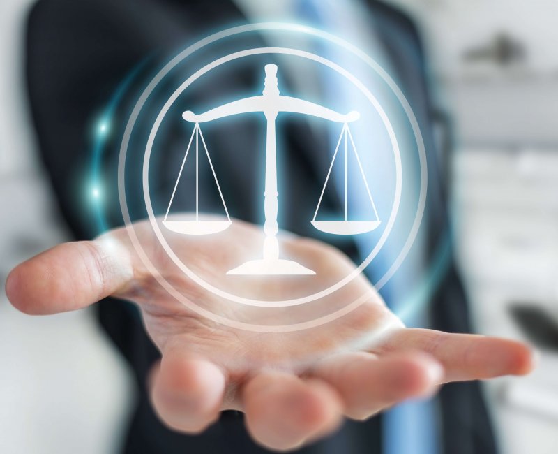 Businessman using law protection right 3D rendering litigation strategy
